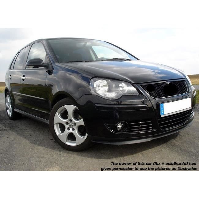 Pour VW Polo 9N3 Spoiler Lèvre Lame Inférieure Pare-Choc Avant Noir Mat 05-09