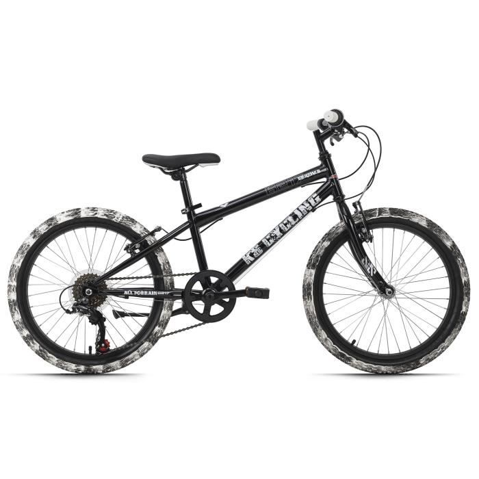 Vélo enfant 20'' - KS CYCLING - Crusher - Unisexe - 6 Vitesses - Noir - Taille de Cadre 28 cm