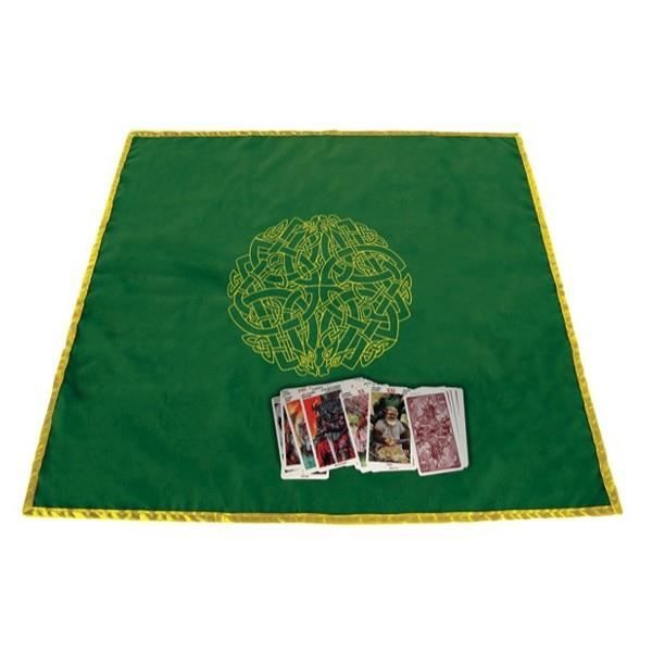 Tapis vert 80 x 80 cm Labyrinthe celtique