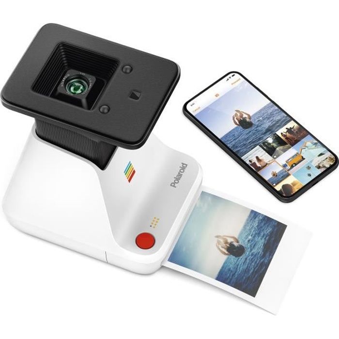 Polaroid Lab - Imprimante photo instantané - Réalité augmentée - Collage - Films instantanés - Blanc
