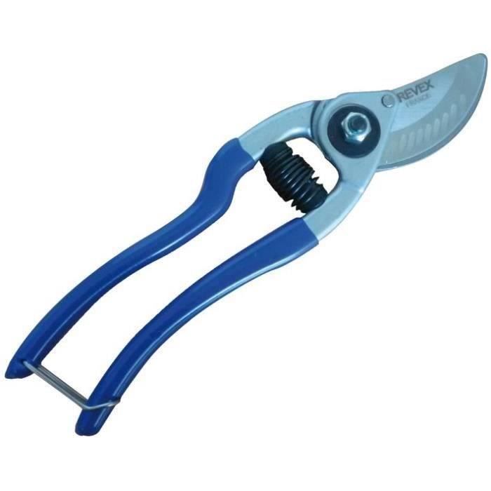 REVEX - Sécateur 1 main forgé lame interchangeable 23 cm gainage PVC