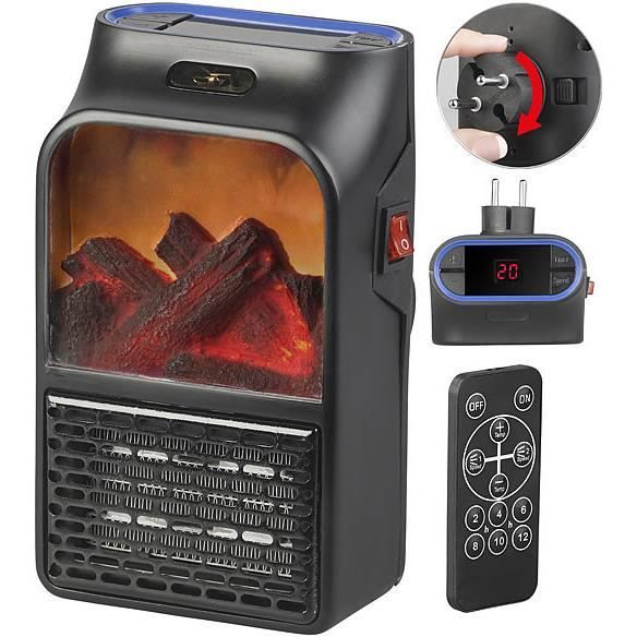 Mini chauffage soufflant télécommandé 500 W sur prise secteur - LV-255.LED