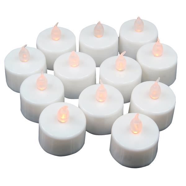 TRIXES 12 mini bougies scintillantes à LED de décoration