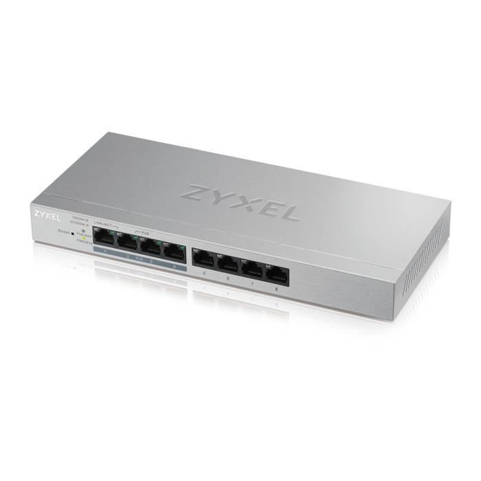ZYXEL Commutateur Ethernet GS1200-8HP v2 8 Ports Gérable - 2 Couche supportée - Paire torsadée - Bureau