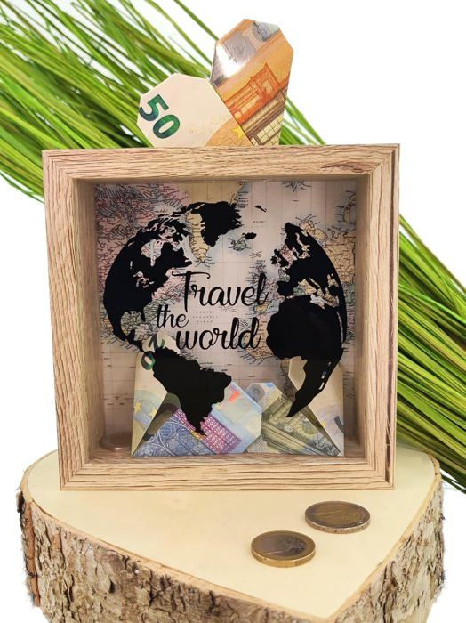 Cadre Tirelire Voyage