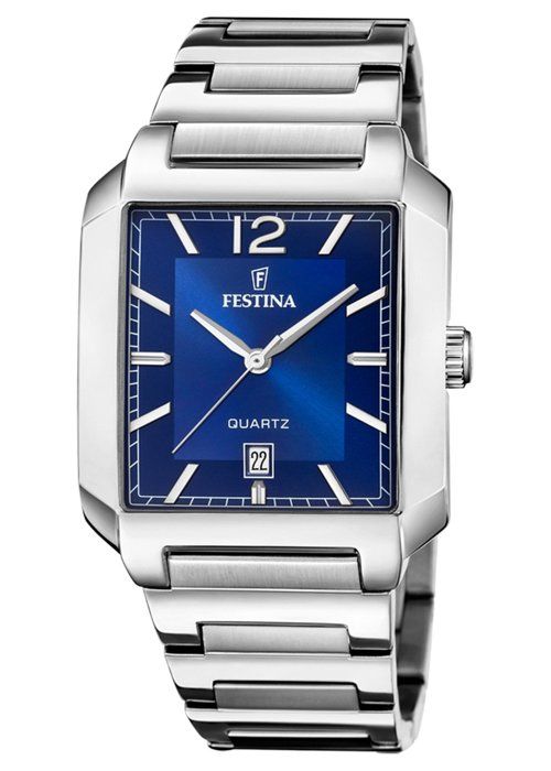 Montre - F20677/3 - Homme - Acier inoxydable - Étanchéité 5 bars - Cadran bleu