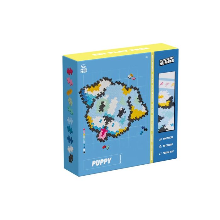 Puzzle - PLUS PLUS - Mini Puzzle par numéros - 500 pièces - Thème Chiot ...