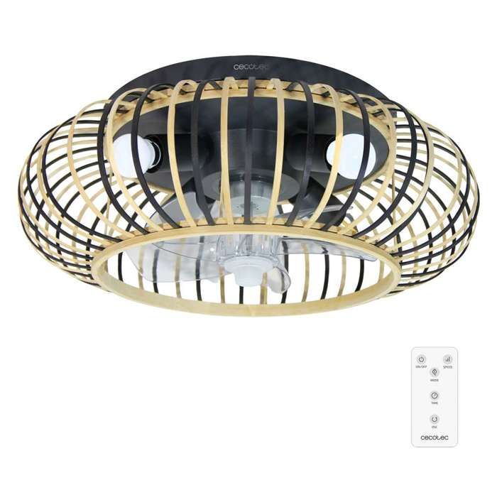 Cecotec Ventilateurs de plafond avec lumière EnergySilence LampAero 600 Natural Wood - Cecotec