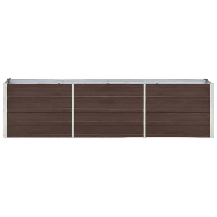 SALE 2025Jardinière/Bac de Plantation MOOD - Lit surélevé de jardin Acier galvanisé 240x40x45 cm Marron Chill759663