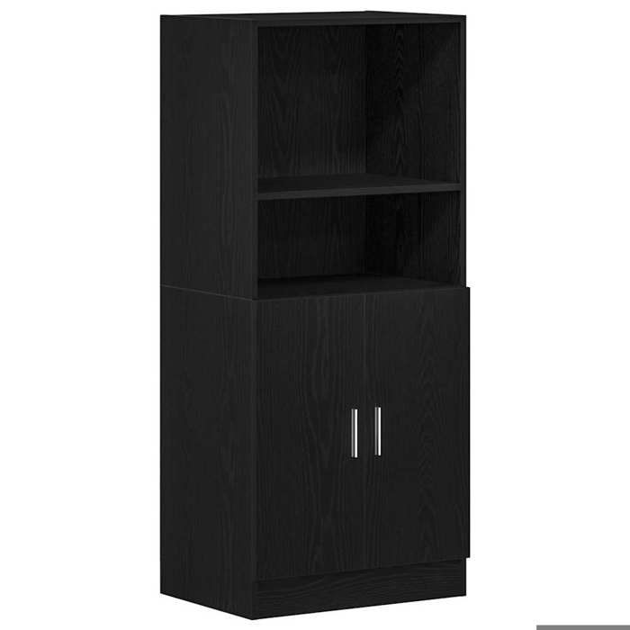 Armoire de cuisine/Armoire Haute gkk noir 57x41 5x131 5 cm bois dingénierie gg21