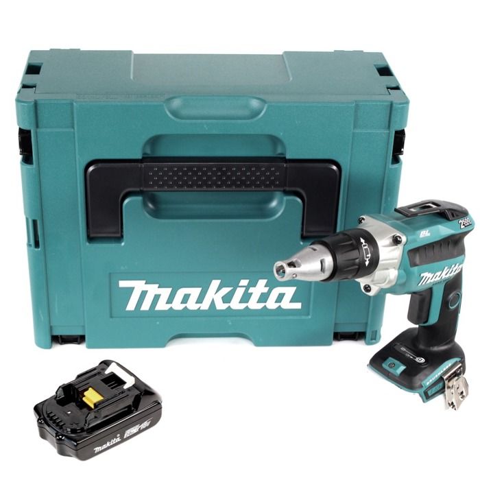 Makita DFS 250 A1J Visseuse plaque de plâtre sans fil Brushless 18V + 1x Batterie 2 0 Ah + Coffret Makpac sans chargeur - vue 2