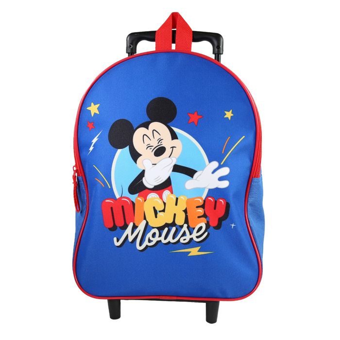 Bagtrotter - Mickey - Sac à Dos Scolaire à Roulettes - Bleu - Garçon - 1 Compartiment Zippé - Bretelles Matelassées -... Bagtrotter - Mickey - Sac à Dos Scolaire à Roulettes - Bleu - Garçon - 1 Compartiment Zippé - Bretelles Matelassées -...