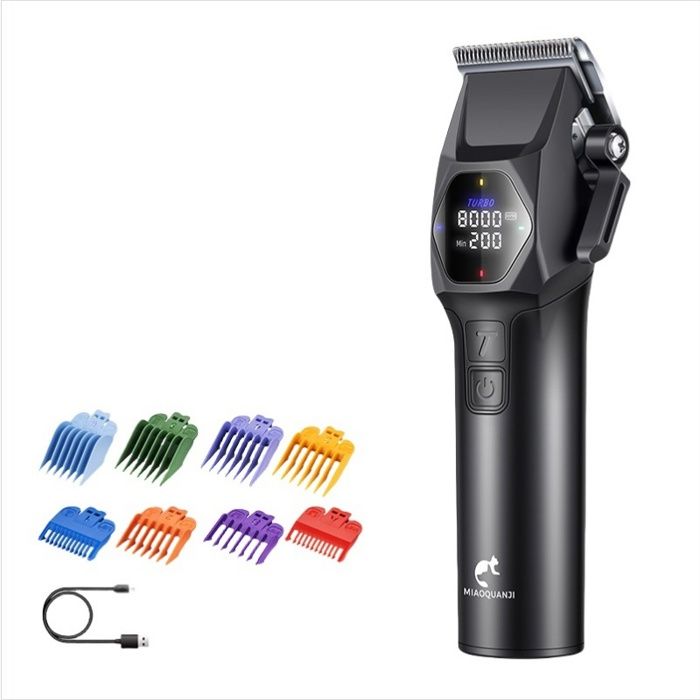 INF Tondeuse électrique pour animaux de compagnie - Tondeuse professionnelle pour chiens et chats - Noir - Silencieuse et rechargeab