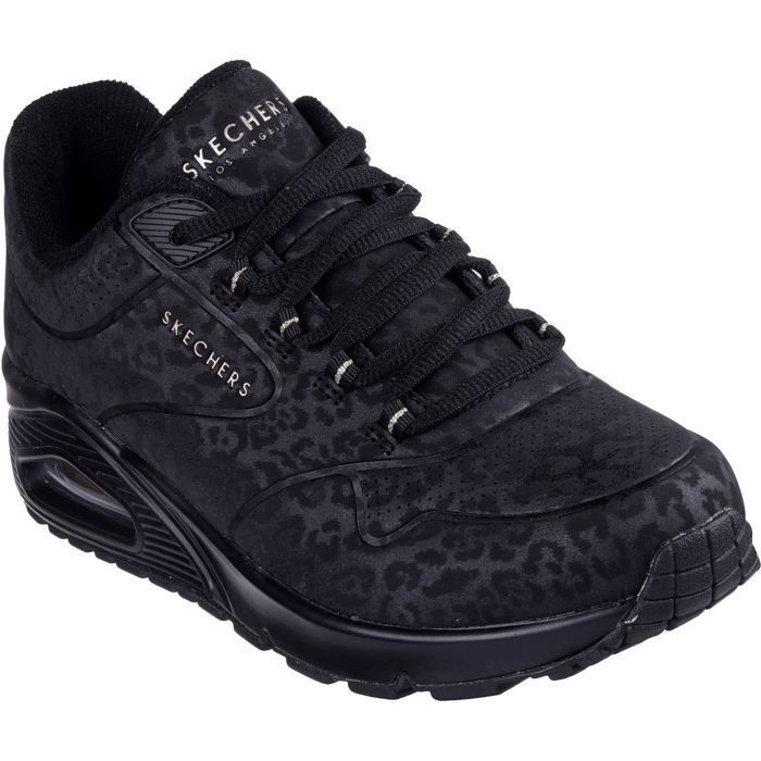 Skechers Skechers Uno Kat-Neato Baskets Noires Pour Femmes En Matière Synthétique