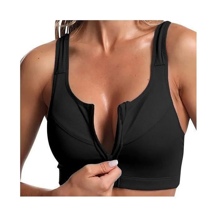 Soutien-Gorge de Sport - Femme - Zippée Devant - Dos