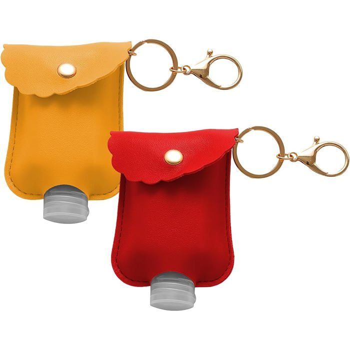 Porte-clés avec distributeur de gel hydroalcoolique distributeurs de gel portables et rechargeables flacons