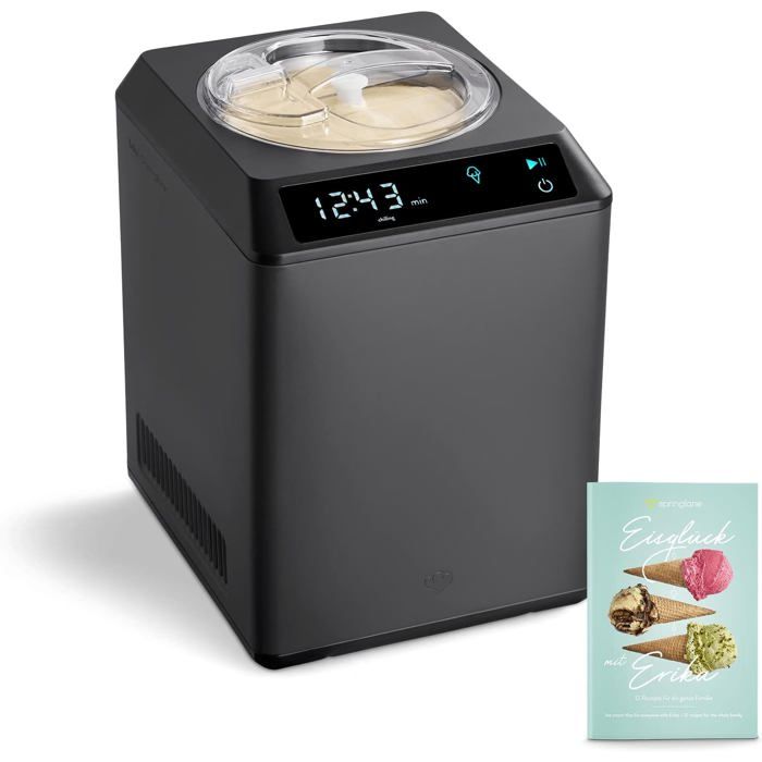 Sorbetière et yaourtière - Springlane Kitchen - Capacité 25 L - Compresseur auto-refroidissant - Écran tactile intuitif