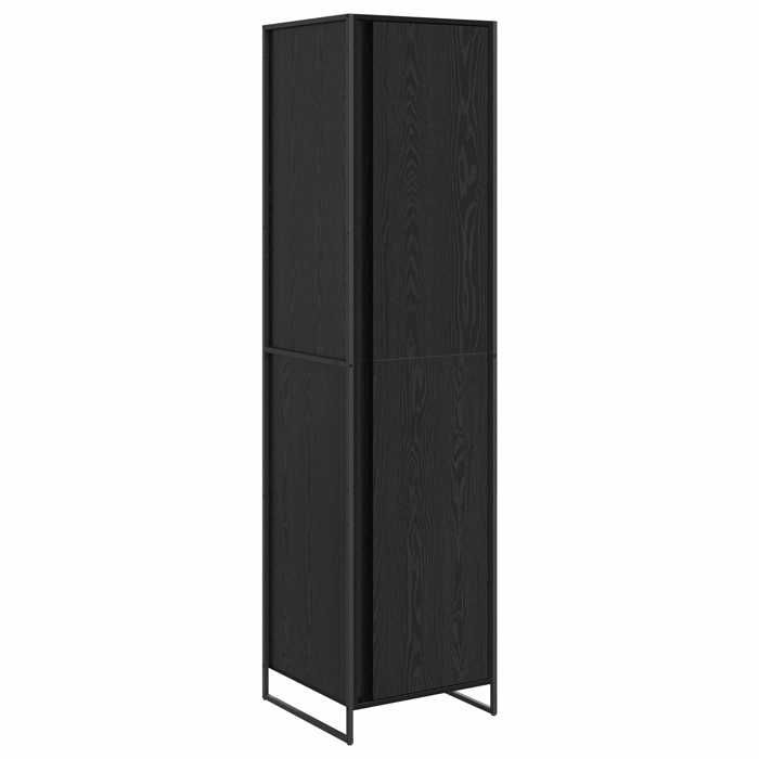 Garde-robe -(1 PCS）- Vidaxl - Armoire penderie Pour chambre Chêne noir 50x50x200  cm - bois dingénierie 275074ney55o