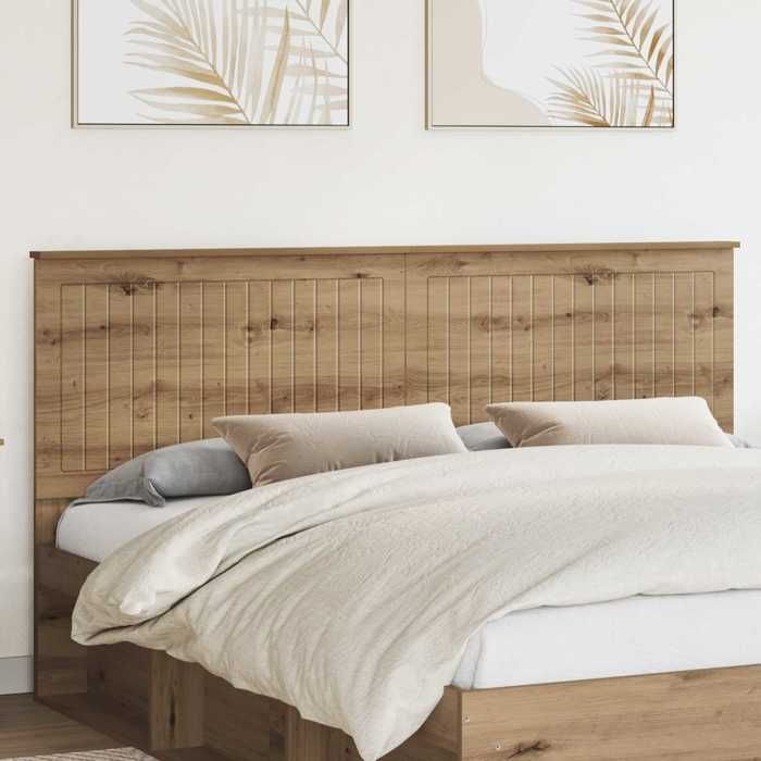 SALE 2026Tête de lit Chêne artisanal 180 cm - moderne-design - bois dingénierie - chêne artisanal - sans matelas - 183x7x100 cm 3