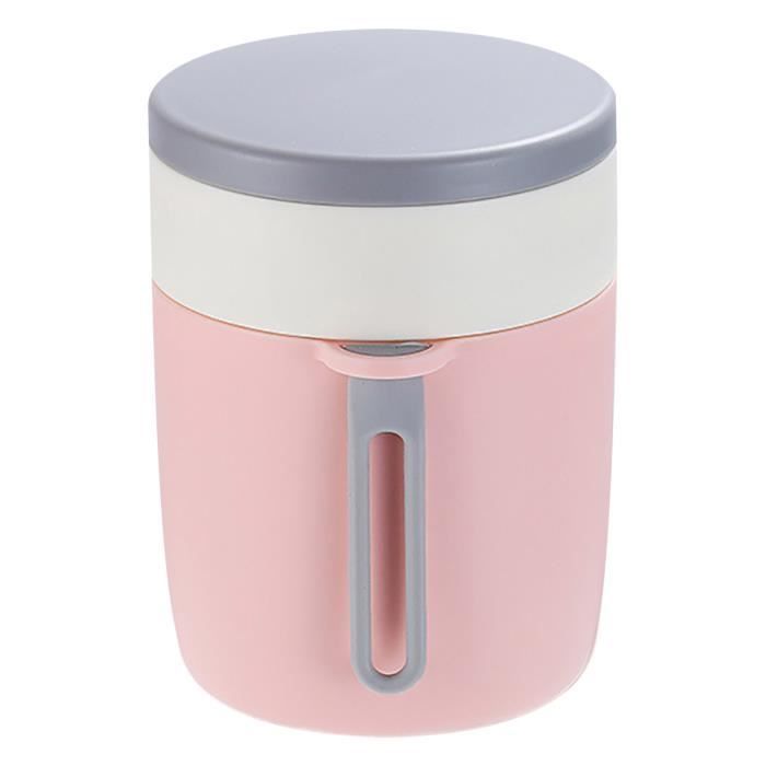 Tasse Japonaise Avec Couvercle - Récipient à Soupe Ou Céréales Rouge Et Noir - 7,8x6,6 Cm