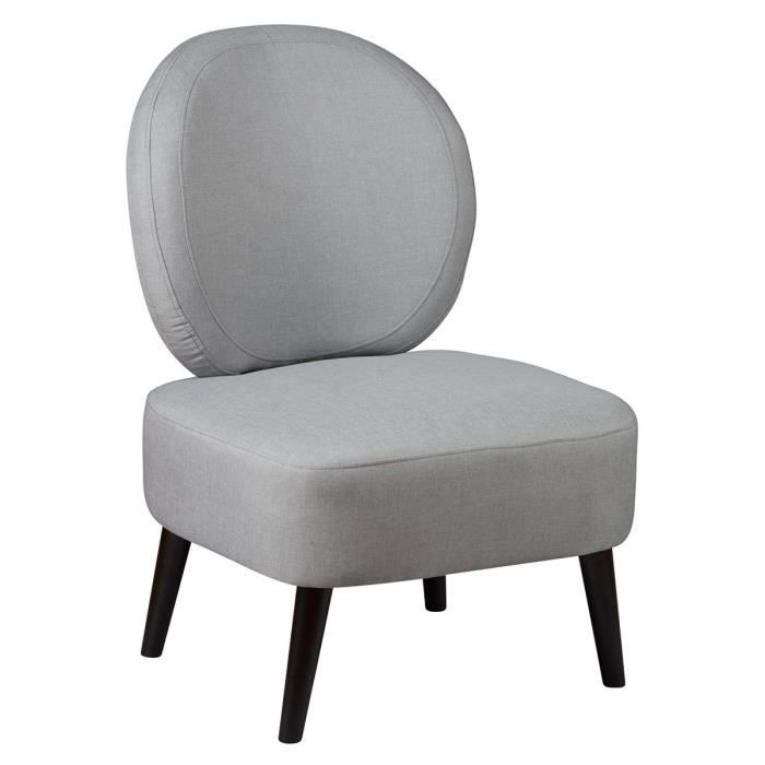 fauteuil crapaud tissu coloris gris souris - altobuy - skalan - style scandinave - moderne