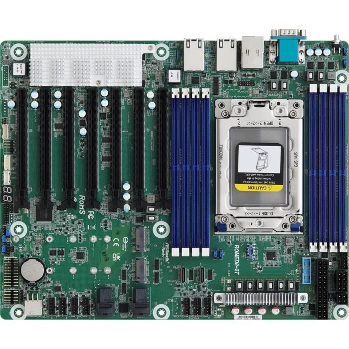 Carte mère - ASROCK - ROMED8-2T-BCM - Socket SP3 - ATX - M.2 SATA III - AMD EPYC 7003