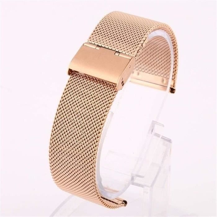 Bracelets Montres 12mm 14mm 18mm Watchband 20 Mm 22 Mm 24 Mm Universel en  Acier Inoxydable Métal Bracelet De Montre Fossil Brac[193] , - Achat/vente  bracelet de montre Neuf - Cdiscount
