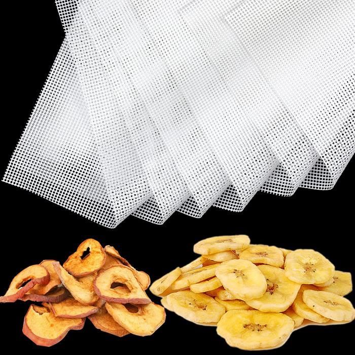 10 Pièces Feuilles De Déshydrateur Carrées En Silicone,35 × 30 Cm Tapis De Cuisson Vapeur En Silicone Anti-adhésif, Sans BPA, Tapis De Déshydrateur Antiadhésifs Pour Séchoir à Fruits,Déshydrateur