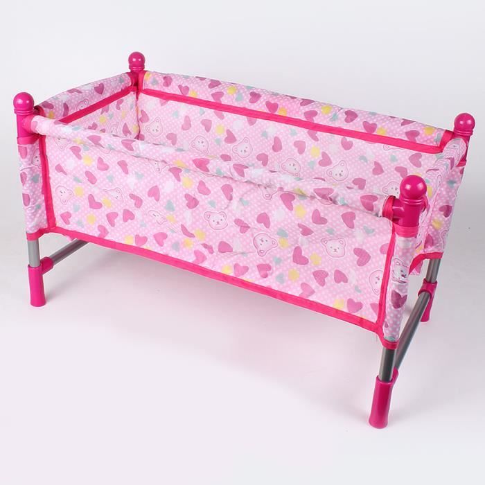 Lit Bebe Meubles De Maison De Poupee Cadeau D Anniversaire Pour Enfant 45x23 X22cm Cdiscount Jeux Jouets