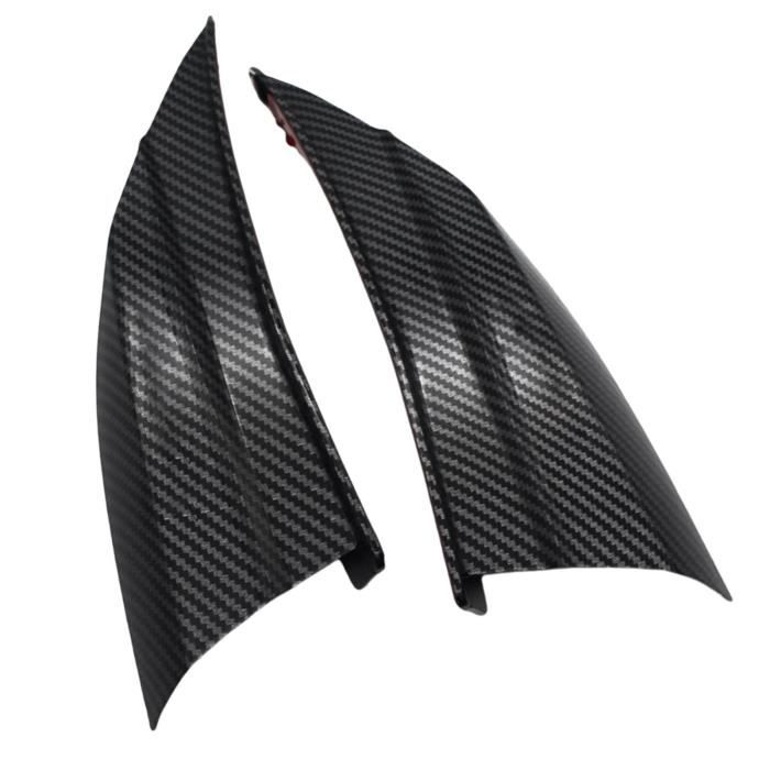 Aileron de spoiler d'ailettes aérodynamiques de moto Couleur fibre de  carbone - Cdiscount Auto