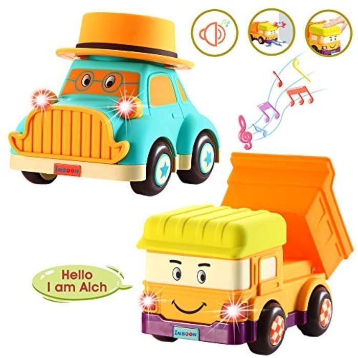 Voiture Electrique Uikhc Jouets Voiture Dessin Anime Jouets Pour 1 2 3 4 Ans Avec Roues Universelles Electriques Voiture Musicale Et Cdiscount Jeux Jouets