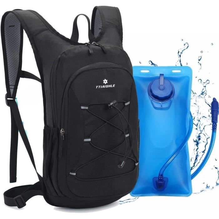 Sac à Dos d'hy atation, Sacoche à vélo avec vessie BPA-Free de 2L, Sac