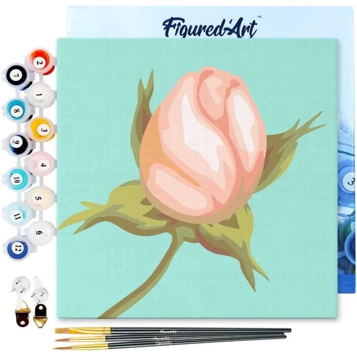 MEIYUDA Peinture Par Numéros Adulte Avec Cadre - L'Œil - Kit DIY 30x40cm