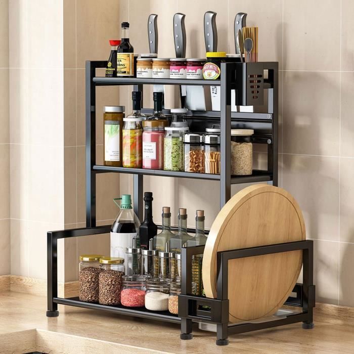 Étagère De Porte 10 étages Réglable - Organisateur Métal Pour Cuisine Ou Salle De Bain (172,2 X 41,5 Cm) - 7