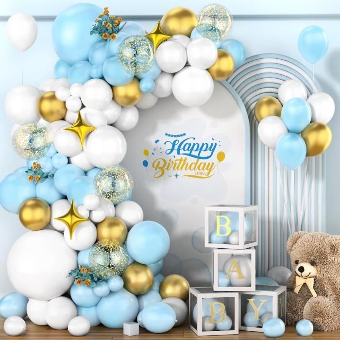 Kit D'arche De Ballons De Fête En Forme De Voiture De Course, 177 Pièces, Décorations De Fête Bleu Poussiéreux, Noir, Vert Poussiéreux, Roues, Ballons