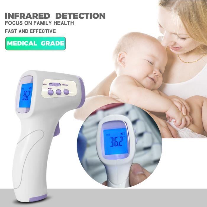 Thermometre Temporel Pour Le Corps Infrarouge Numerique Du Thermometre Frontal Pour Bebe Pistolet Frontal Ljf 769 Blanc Achat Vente Thermometre Bebe Cdiscount