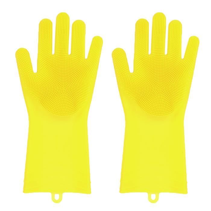 Gants Magiques Silicone Réutilisables Résistants à La Chaleur - Vert Menthe, Pour Vaisselle, Voiture Et Animaux