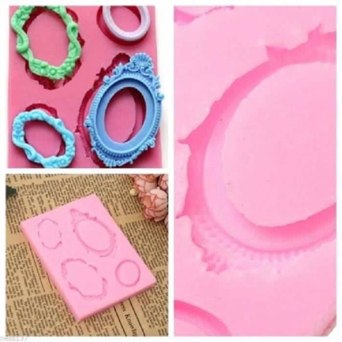 Moule Silicone Cadres Ornements Gateaux Pate A Sucre D Amande Cake Design Cdiscount Maison