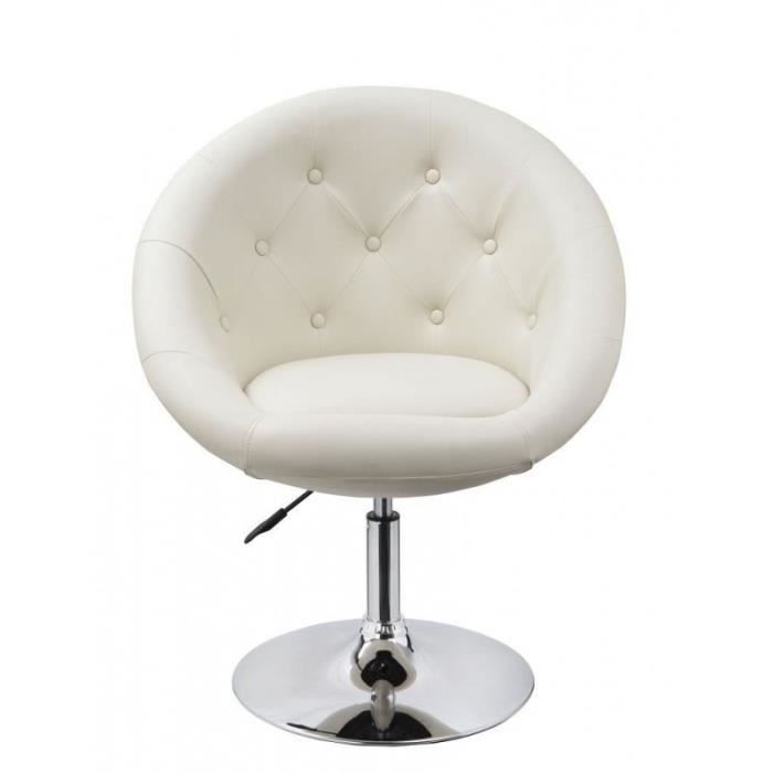 Fauteuil De Bureau En Cuir PU Noir - Dossier Inclinable, Hauteur Réglable, Assise Large - Chaise Ergonomique Pour Bureau à Domicile Ou Entreprise