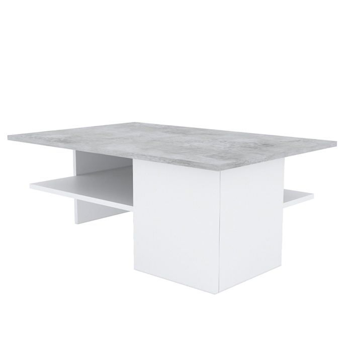 table basse de salon gris clair en bois agglomere plateau aspect beton design moderne taba06018