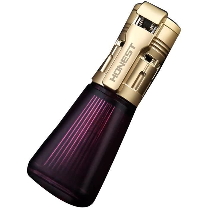 SPORWAY Briquet Tempête Or – Flamme Jet Puissante Rechargeable, Étanché, Anti-Vent Pour BBQ, Camping & Extérieur