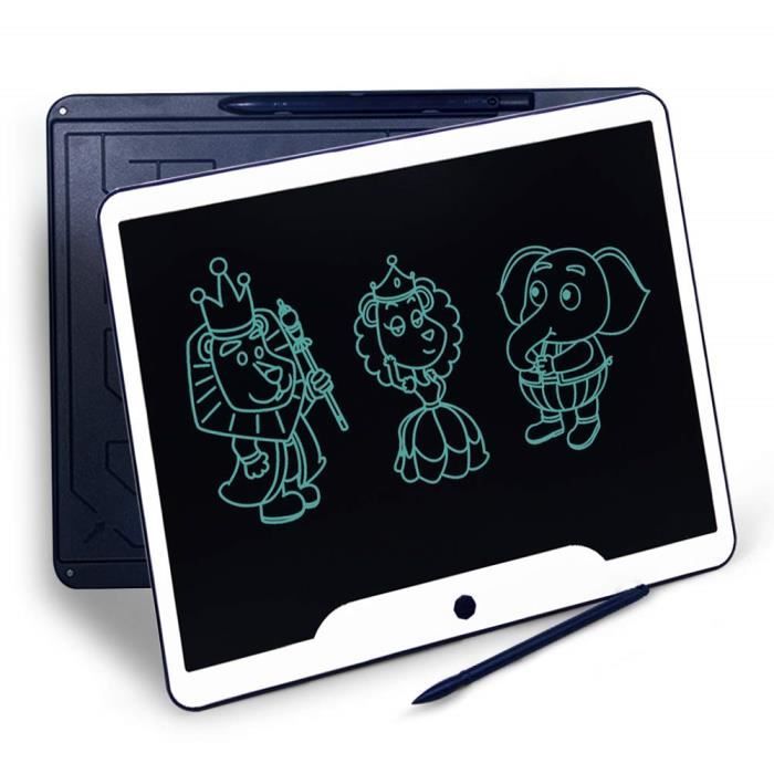 Richgv Tablette décriture numérique électronique 15 pour Enfants Bleu 