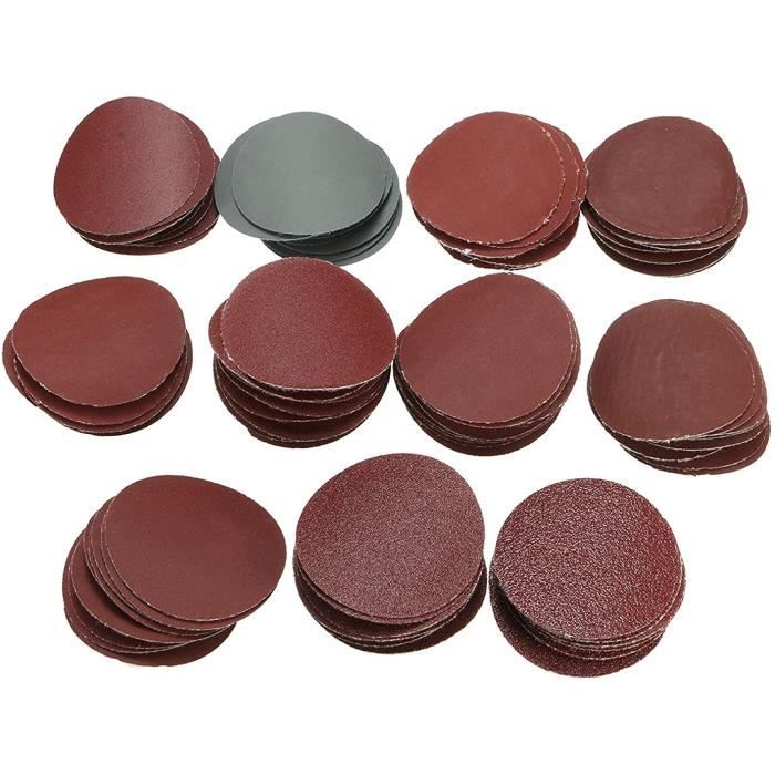 50 Pièces Tambours De Ponçage 3/8" - Manchons Abrasifs Grain 80 - Pour Mini Perceuse