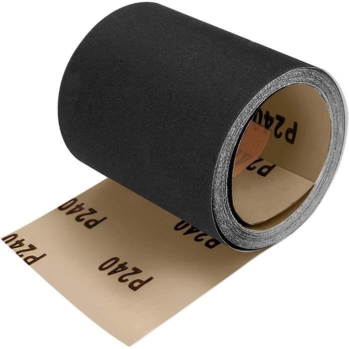 Papier de Verre Rouleau 5m x 93mm Papier Abrasif pour Ponçage Polissage,  Grain 40 (Y) - Cdiscount Bricolage