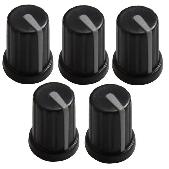 Rebower Boutons De Potentiomètre 4mm Gris - Lot De 4 Pièces Pour Appareils Audio