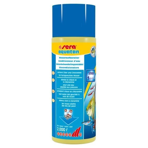 Produit de traitement de leau - Sera - Aquatan - 500 Ml - Poisson - Eau froide
