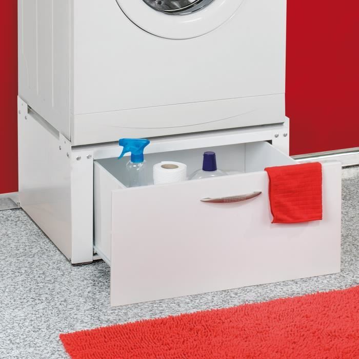 Socle Avec Tiroir Pour Machine A Laver Seche Linge Achat Vente