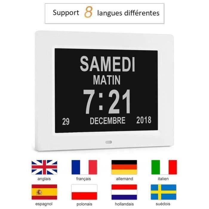 Horloge calendrier - Achat / Vente Horloge calendrier pas cher - Cdiscount