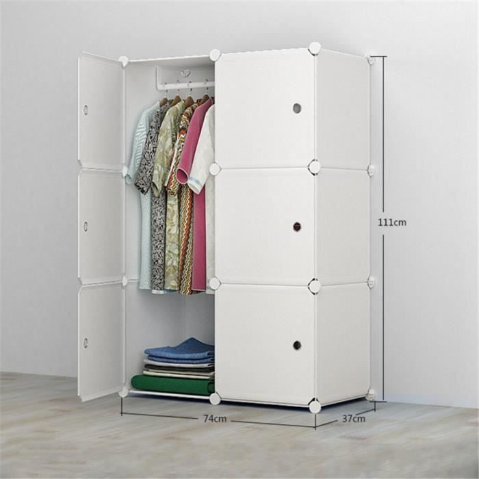 Armoire Stockage Organisateur Armoire Vetement Chaussure Cintre