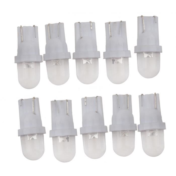 Cenmoll Lot 10 Ampoules LED T10 W5W 501 – 400% Plus Lumineux, Canbus Sans Erreur, Intérieur & Plaque